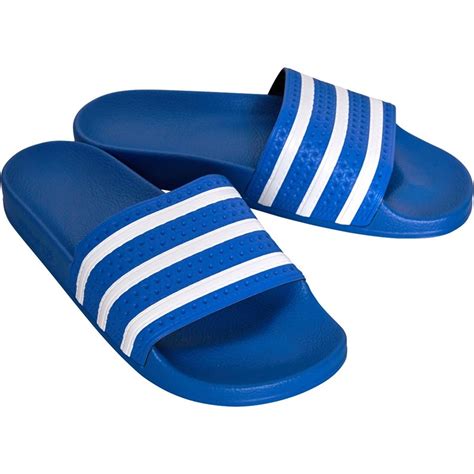 blauwe adidas slippers adilette heren|Adidas Adilette sokken.